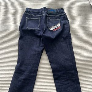 Fendi Logo Jeans for Women Size 42 (US 6) Navy Jeans Fendi Like New